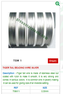 Alambre de abalorios de plata personalizable de Tiger Tool para reparación de cola hecho de material de nailon duradero compatible con OEM y ODM - Product Image 2