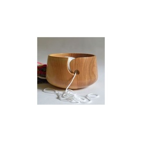 High Quality Wooden Yarn Bowl <b>Knitting</b> Bowl with <b>Storage</b> Crochet Wool Holder Wooden Yarn Bowl at Low Price - Product Image 1