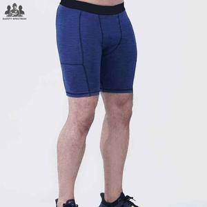 Men's Sporty Elastic Waist <b>Mid</b> Compression Shorts | Wholesale Athletic Base <b>Layer</b> | Private Label Supplier - Product Image 4