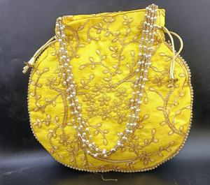 Bolsos Potli de Kuber Industries para Mujer, Bolsos Potli Bordados para Mujer, Bolsos Potli Tradicionales de la India, Bolsos con Cordón para Bodas - Product Image 5