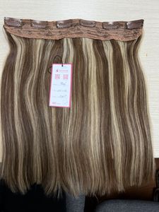 Clip volumizador de una pieza para extensiones de cabello, 8-28 pulgadas, precio al por mayor, 120-150 gramos/juego, Halo, cabeza completa sin enredos - Product Image 2