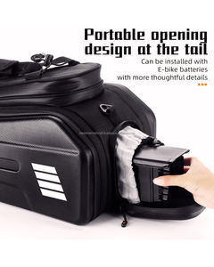 Bolsas de Ciclismo Unisex de PVC, Accesorio para Bicicleta para Desplazamientos, Cierre de Cremallera, Bolsas de Ciclismo Unisex de PVC - Product Image 3