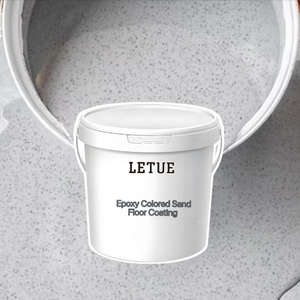 Peinture époxy marbrée, effet sable coloré, revêtement de sol époxy, peinture de sol autolissante pour écoles et musées - Product Image 2