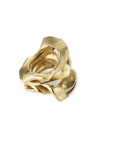 Handmade luxury <b>golden</b> metal napkin ring for <b>wedding</b> banquets <b>anniversary</b> dinners festive table <b>decorations</b> or hotel use - Product Image 6