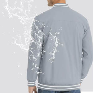 Venta al por mayor de secado rápido de los hombres de la chaqueta de bombardero de estilo de calle de invierno de poliéster hecho chaqueta de lona de gran oferta chaquetas de los hombres - Product Image 3