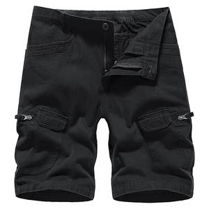 Fashionable <b>Men's</b> <b>Shorts</b> Casual <b>Elastic</b> <b>Waistband</b> Multi-Pocket Cargo <b>Shorts</b> for <b>Men</b> Classic-Fit and Trendy Design - Product Image 1