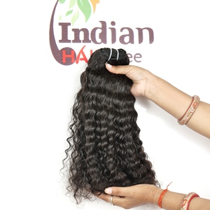 Cheveux humains vietnamiens vierges non transformés couleur naturelle paquets bouclés noirs 100% Machine Double trame Extensions de donneur unique - Product Image 5