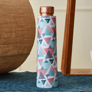 Botella de cobre puro de calidad impresionante, precio de fábrica, hogar, cocina, cena, vajilla decorativa, vasos de gimnasio impresos - Product Image 6