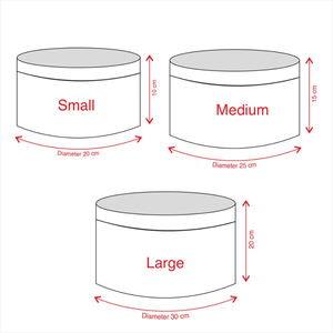 Boîtes de rangement rondes en rotin tressé à la main avec couvercle |   Finition naturelle - Product Image 3