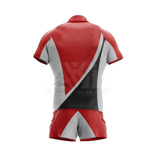 Uniforme de Rugby de Último Diseño, Estilo Nuevo, Calidad Premium, Color Sólido, Conjuntos de Estilo, 100% Poliéster, Secado Rápido, para Venta en Línea - Product Image 3