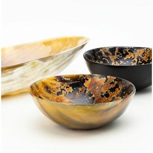 Cuenco para Servir Ensaladas de Cuerno Natural Auténtico y Lujoso, Acabado Interior Liso, Apto para Lavavajillas, Ecológico, Listo para Fiestas, Ligero - Product Image 2