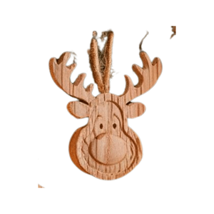 Vente en gros de renne en bois écologique Arbre de Noël Nouveau design Décoration de la maison de l'usine du Vietnam - Product Image 1