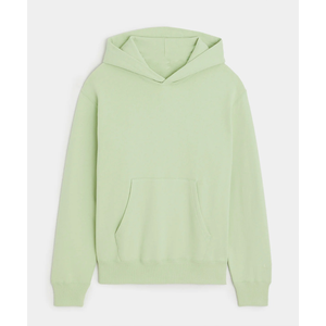 Conjunto de correr personalizable verde menta de dos piezas para hombre dobladillo elástico para correr dobladillo acanalado y puños Sudadera corta suelta para hombre - Product Image 2