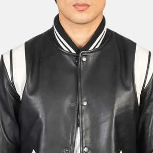 Chaqueta Universitaria de Mezclilla Transpirable de Poliéster Personalizada al por Mayor, Chaqueta Varsity para Hombre, Mejor Precio, Premium, Béisbol, Temporada de Invierno, OEM - Product Image 6