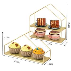 2026 Three Toer Metal <b>Cupcake</b> <b>Stand</b> With Decorative Edging Ideal For Glamorous Dessert Displays And Elegant Party Settings - Product Image 3
