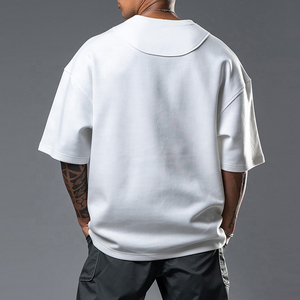 Haute qualité Logo personnalisé vierge surdimensionné plaine 250 gsm poids lourd coton t-shirts personnalisé éponge français goutte épaule t-shirt - Product Image 3