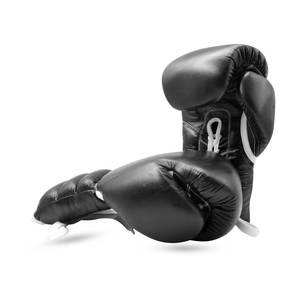 2024 Gants de boxe professionnels de conception personnalisée Gants à lacets en cuir PU de haute qualité - Product Image 4