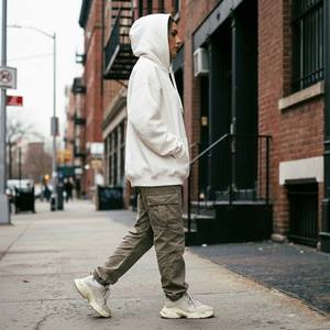 High Quality Eco-Friendly Breathable Vintage Wash Streetwear <b>Hoodie</b> Women Y2K <b>Aesthetic</b> Customizable Back Design White Front - Product Image 3