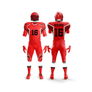 Vente en gros 2025 uniforme de football américain grande taille adultes court séchage rapide mélange de polyester impression numérique personnalisée ensembles respirants - Product Image 2