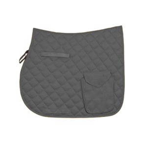 Tapis de selle matelassé de haute qualité avec poche, vente en gros, fabricant sur mesure pour des performances équestres durables - Product Image 1