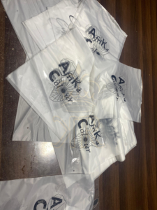 Ensemble de pulls à capuche biodégradables personnalisés pour la saison estivale, tailles XL XS, sac en plastique scellé avec logo sérigraphié - Product Image 3