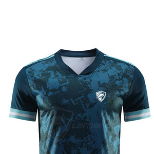 Vente directe d'usine, uniforme de football, tissu respirant 100% polyester, design personnalisable, couleurs, taille adulte unisexe, col court - Product Image 2