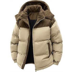 Dernier design Veste matelassée à haute brillance avec logo sur le devant à capuche Séchage rapide Coupe-vent Chaude Veste d'hiver personnalisée pour hommes en plein air - Product Image 5