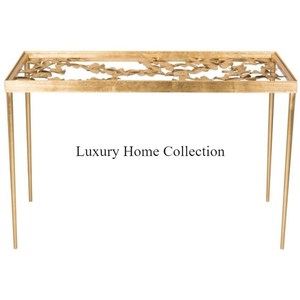Oval Long Shape Metal Stainless Steel Furniture <b>Console</b> <b>Table</b> With Unique Design <b>Glass</b> Top Transparent Shade Furniture Supplies - Product Image 6