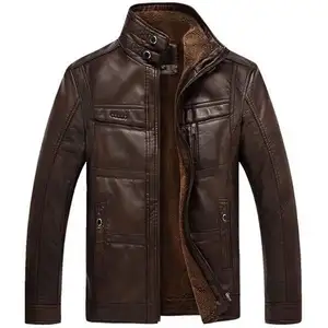 Melhor Qualidade Top Model Genuine Leather Men Jaquetas Mais Popular Qualidade Custom Respirável Men Leather Jacket