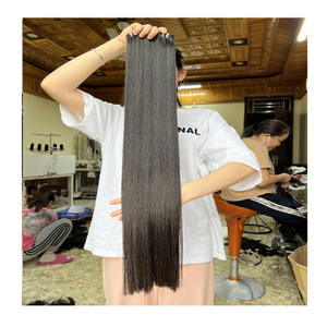 Mèches de cheveux humains 100% humains, lisses, couleur naturelle, avec closure - Product Image 1