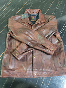 Veste tendance pour hommes, streetwear, mode, veste en cuir véritable personnalisée, hip-hop, vente en gros, veste en cuir imperméable - Product Image 6