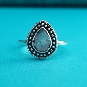 Wholesale Fine 925 Sterling Silver Midi <b>Ring</b> Natural <b>Labradorite</b> Quartz Gemstone Stylish Wedding Engagement or Party Jewelry - Product Image 3