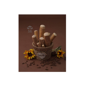 Bâton à mâcher en bois de café durable de haute qualité, bleu lotus, pour chats et chiens, saveur naturelle de catnip, jouet durable pour le jeu - Product Image 1