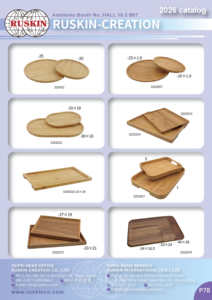 Vente directe d'usine 3203021-25 Plateau à thé rond de taille familiale en bois pour 2 à 4 personnes Ensemble à thé - Product Image 5