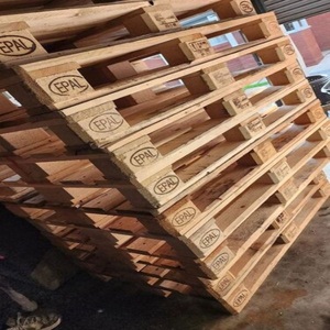 Paleta Europea Industrial de Madera 1200x800mm Tratada Térmicamente Estándar ISPM 15 Transporte en 4 Direcciones EU-1208-HT OEM - Product Image 1