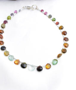 Cuentas de Turmalina Multifacética en Forma de Pera, Piedra Preciosa Natural, Piedra Preciosa para Joyería Fina - Product Image 6