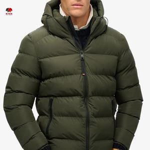 Veste matelassée à capuche, veste matelassée à capuche d'hiver, veste matelassée à capuche amovible, veste matelassée à capuche coupe-vent, streetwear, moderne - Product Image 2