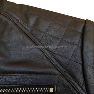 Chaqueta de piel de vaca personalizada de alta calidad para hombre Chaqueta de moto de alta calidad Trabajador profesional al por mayor más popular - Product Image 4