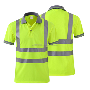 Camiseta de trabajo reflectante de seguridad personalizada 100% poliéster para hombre - Product Image 1