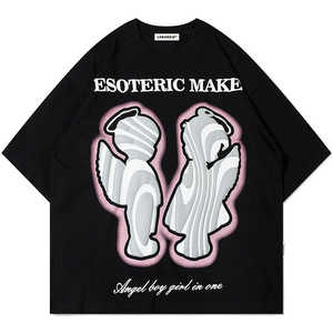 T-shirts pour hommes Impression de mode T-shirt à col rond en coton épais T-shirt à conception personnalisée pour T-shirts pour hommes - Product Image 4