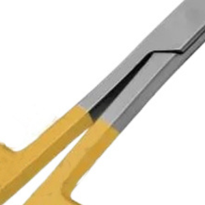 Coupe-cuticules style ciseaux avec anneau doré, manche en acier inoxydable, lame tranchante, outil de manucure professionnel - Product Image 6