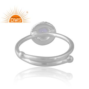 แหวนพลอยบุษราคัมธรรมชาติสีเงิน925ดีไซน์แบบได้รับความนิยมสำหรับผู้หญิงเครื่องประดับตามสั่งสำหรับเป็นของขวัญสำหรับผู้หญิง - Product Image 2