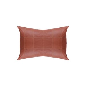 Luxury Square Leather <b>Throw</b> Pillow <b>Cover</b>-Soft Washable Solid Stitching Cushion <b>Cover</b> for Home and <b>Sofa</b> - Product Image 4