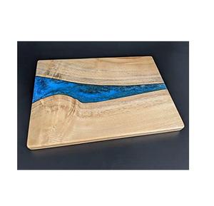 Planche à découper en bois d'acacia de haute qualité avec planche à découper en résine époxy de rivière planche à fromage en bois - Product Image 4