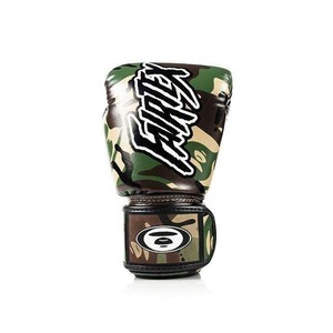 Fairtex Boxing <b>Gloves</b> Camouflage Leather Hook & Loop Closure Breathable Adult Martial Arts Gear Kickboxing Muay Thai <b>Gloves</b> - Product Image 3