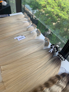 Extensiones de Cabello al Por Mayor, Cabello Virgen Super Double Drawn, Color Rubio Claro, 100% Cabello Vietnamita, Envío a Todo el Mundo, Precio de Fábrica - Product Image 5