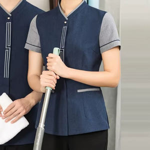 Nuevo estilo último diseño Chef uniforme Unisex alta calidad cocina Hotel restaurante Chef uniforme Color sólido - Product Image 6