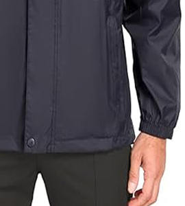 Veste de Pluie Top Tendance Meilleure Qualité Col Montant Personnalisable OEM Conception Unique Toile à Fermeture Éclair pour Hommes téléchargés par Dress Sports - Product Image 3