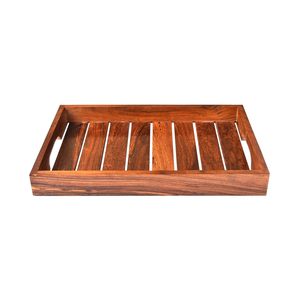 Bandeja de Madera Decorativa Hecha a Mano, Ecológica, para Sala de Estar y Espacios de Hospitalidad, Apta para Lavavajillas, Agrega Encanto Moderno - Product Image 6