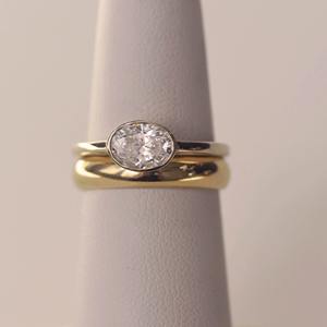 Bague en diamant de laboratoire de haute qualité, taille ovale, plaquée or 10 carats, bijoux fins, bague tendance, sites de vente abordables - Product Image 4